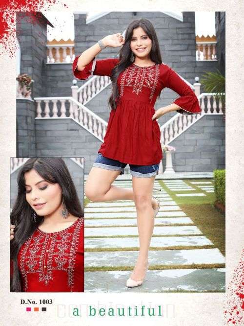 Trendy Honey Vol 2 Catalog Party Wear Western Top Wholesale