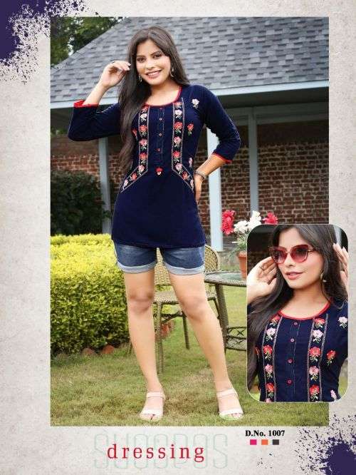 Trendy Honey Vol 2 Catalog Party Wear Western Top Wholesale
