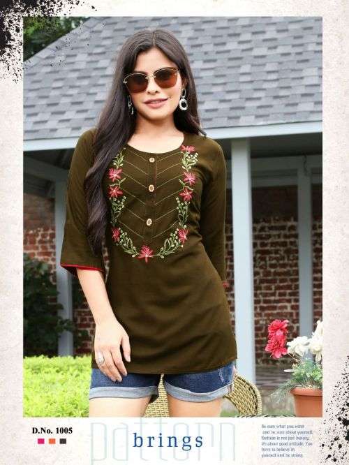 Trendy Honey Vol 2 Catalog Party Wear Western Top Wholesale