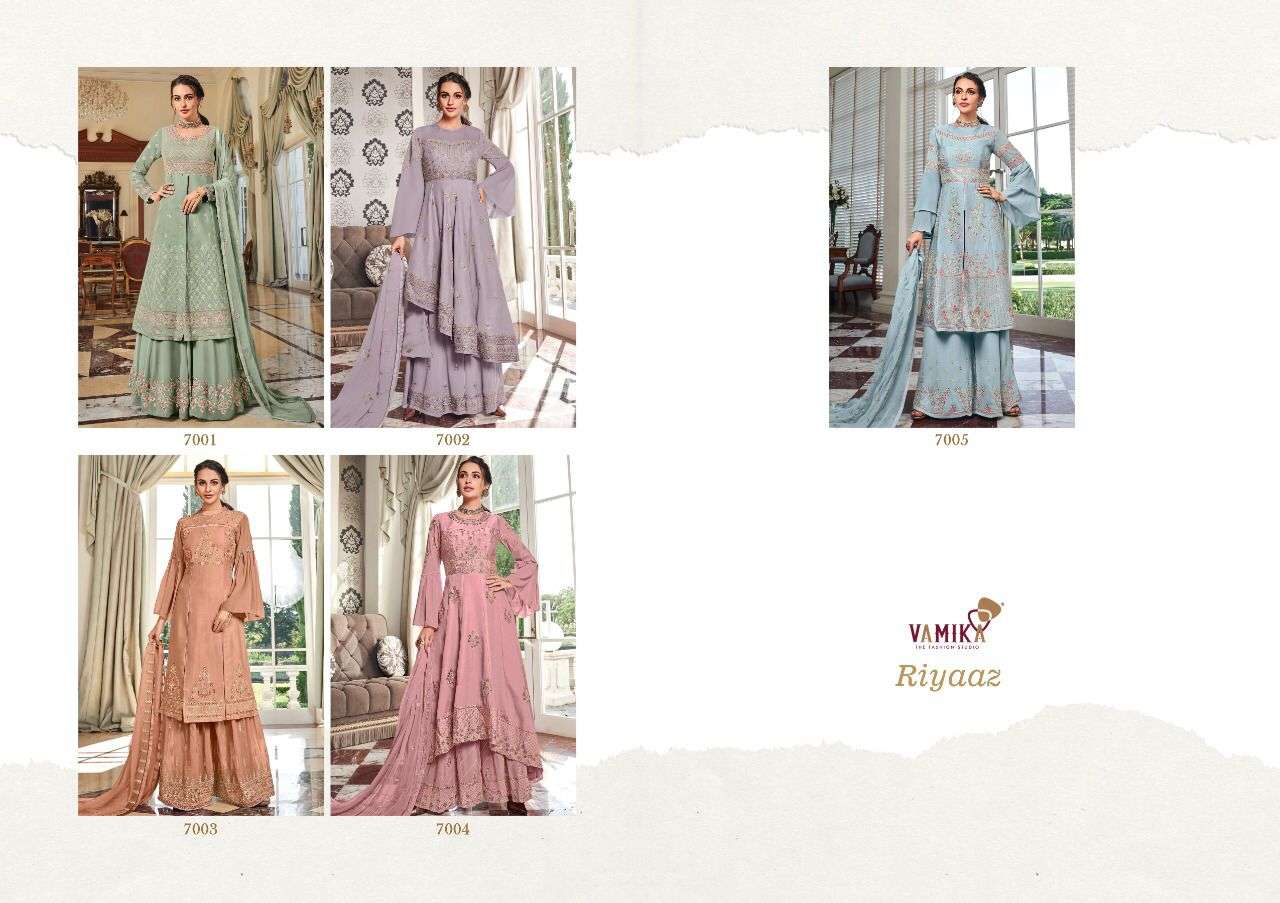 Vamika Riyaaz Catalog Exclusive Wear Designer Ready Made Salwar Suits Wholesale