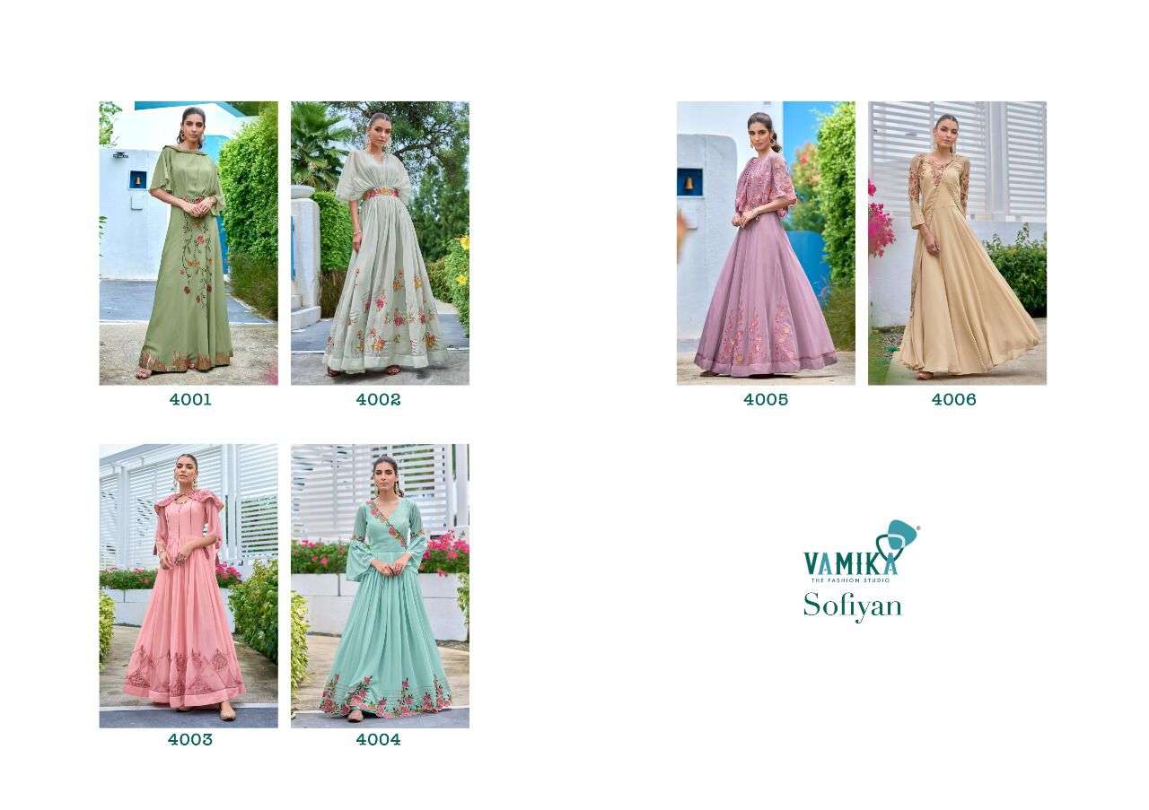 Vamika Sofiyan Catalog Exclusive Super Hit Designer Gown Wholesale