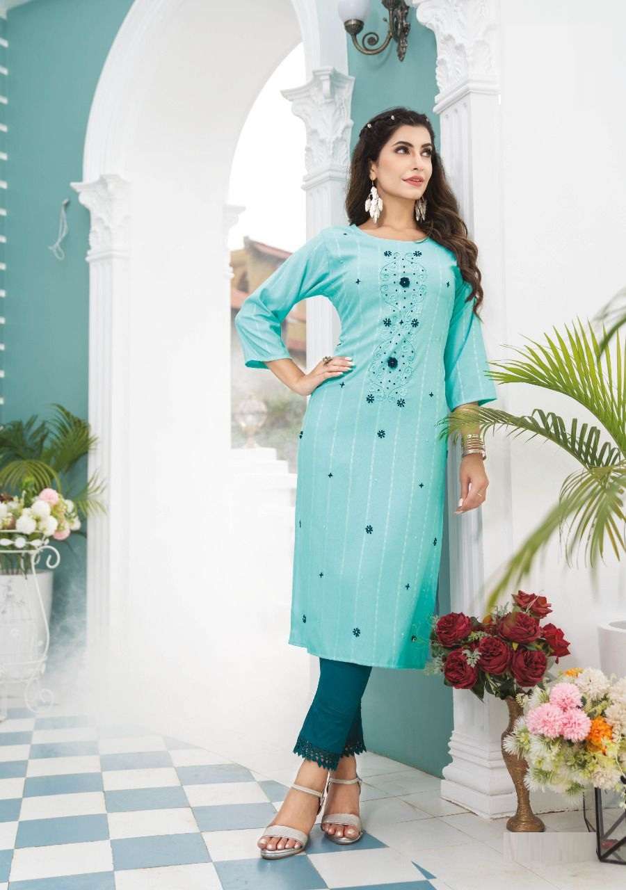 Wanna Saaz Vol 2 Catalog Fancy Embroidery Kurti With Bottom Wholesale