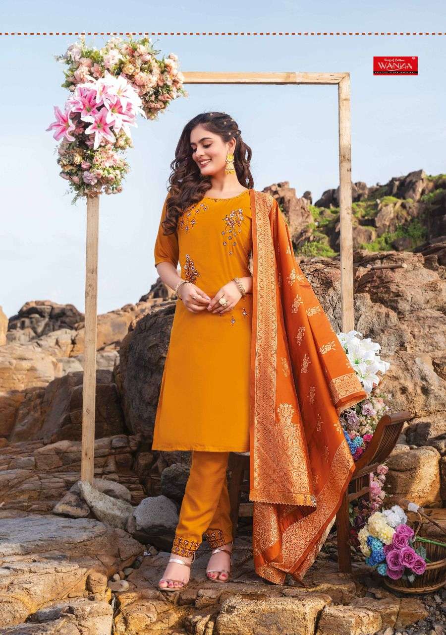 Wanna Zara Catalog Ready Made Top Bottom Dupatta Wholesale