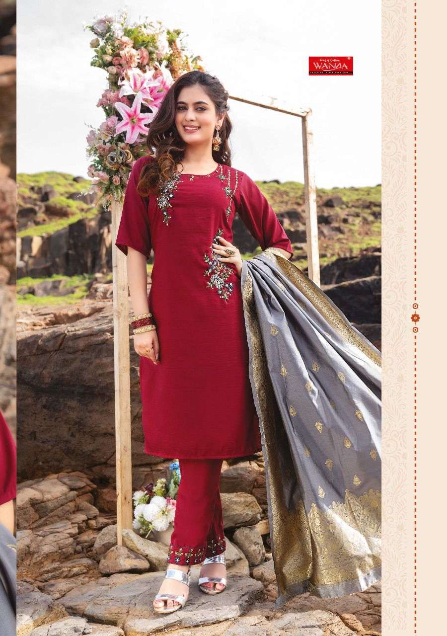 Wanna Zara Catalog Ready Made Top Bottom Dupatta Wholesale