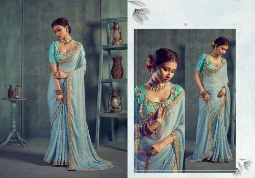 Ynf Kadhuwa Catalog Fancy Wear Georgette Wholesale Sarees