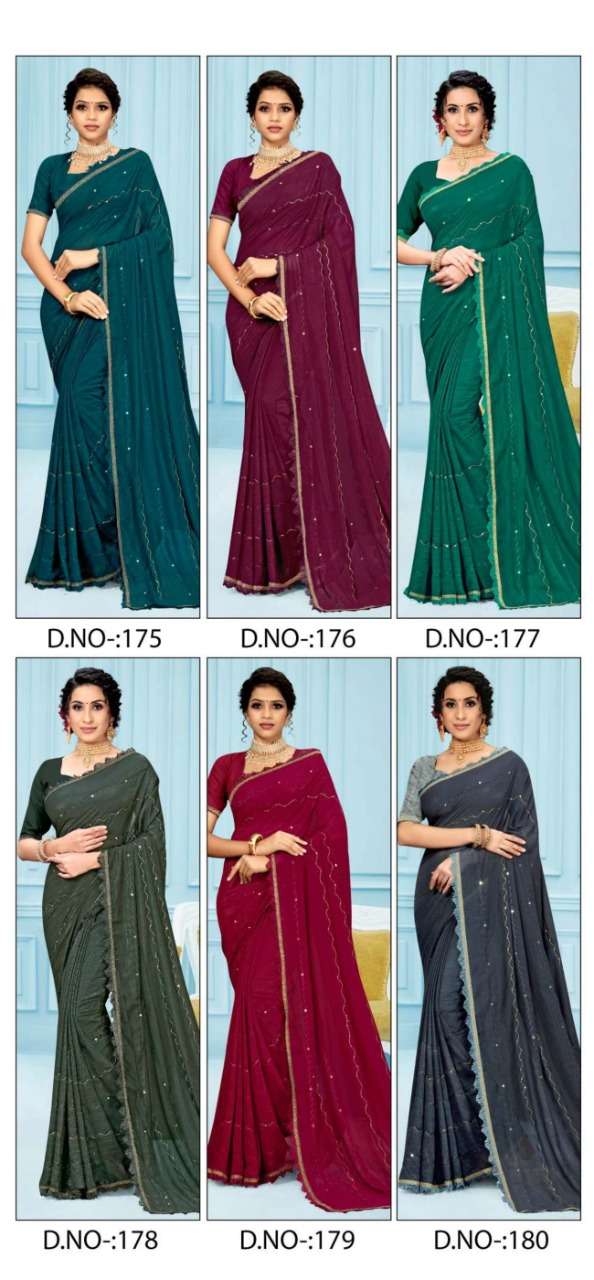 Ynf Totamaine Sequence Catalog Zari Georgette Fabric Sarees Wholesale