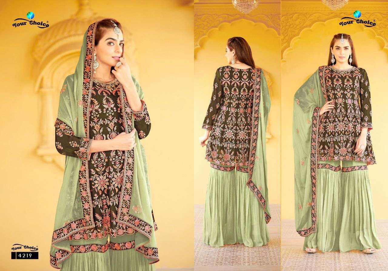 Your Choice Olympia Catalog Georgette Wear Wholesale Pakistani Salwar Suits