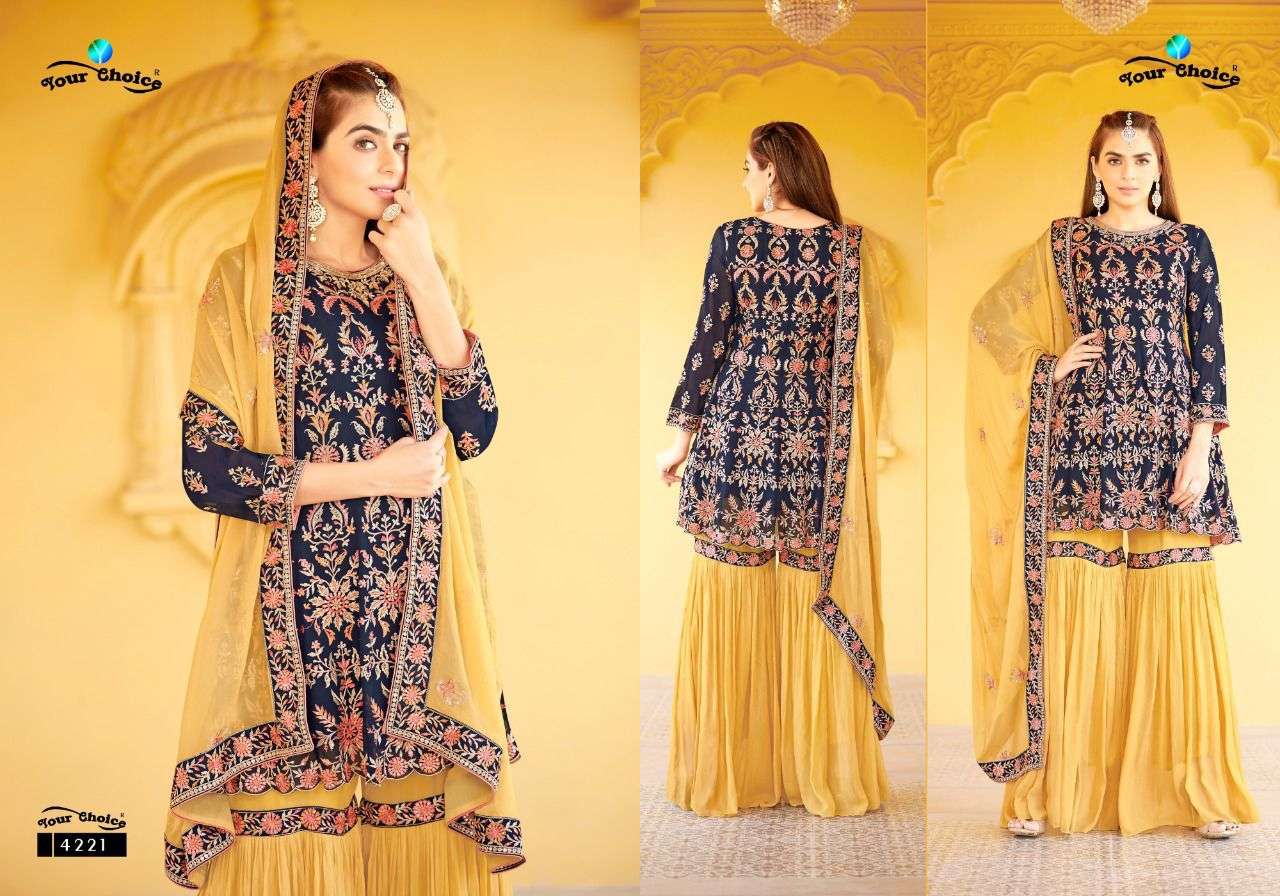 Your Choice Olympia Catalog Georgette Wear Wholesale Pakistani Salwar Suits