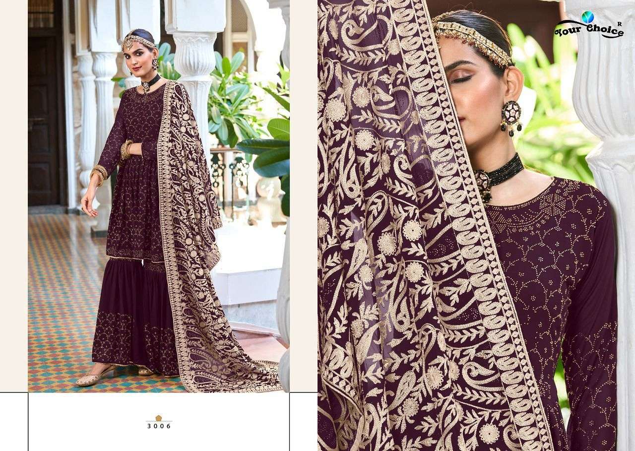 Your Choice Rajori Catalog Georgette Ready Made Salwar Suits