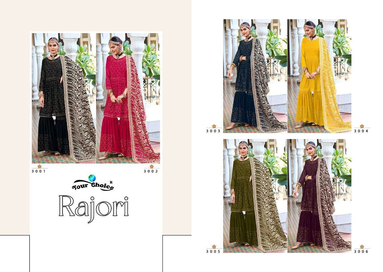 Your Choice Rajori Catalog Georgette Ready Made Salwar Suits