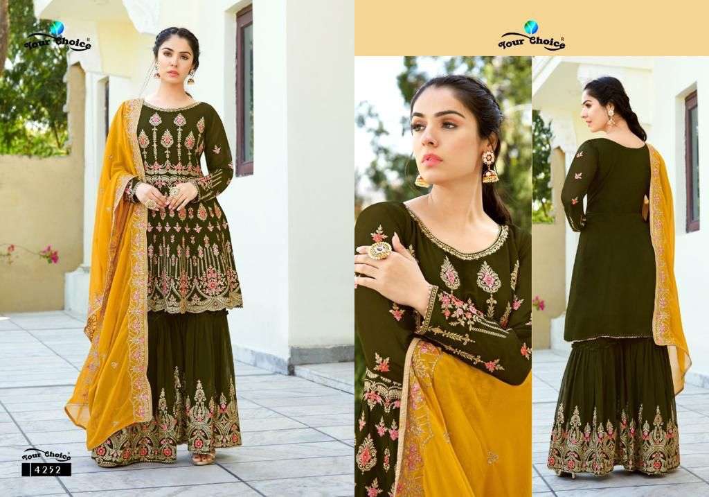 Your Choice Zaira Catalog Heavy Embroidery Pakistani Salwar Suits Wholesale