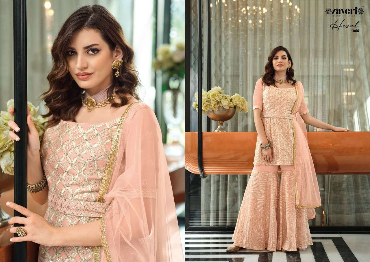 Zaveri Hezal Catalog Exclusive Designer Wear Ready Made Salwar Suits Wholesale
