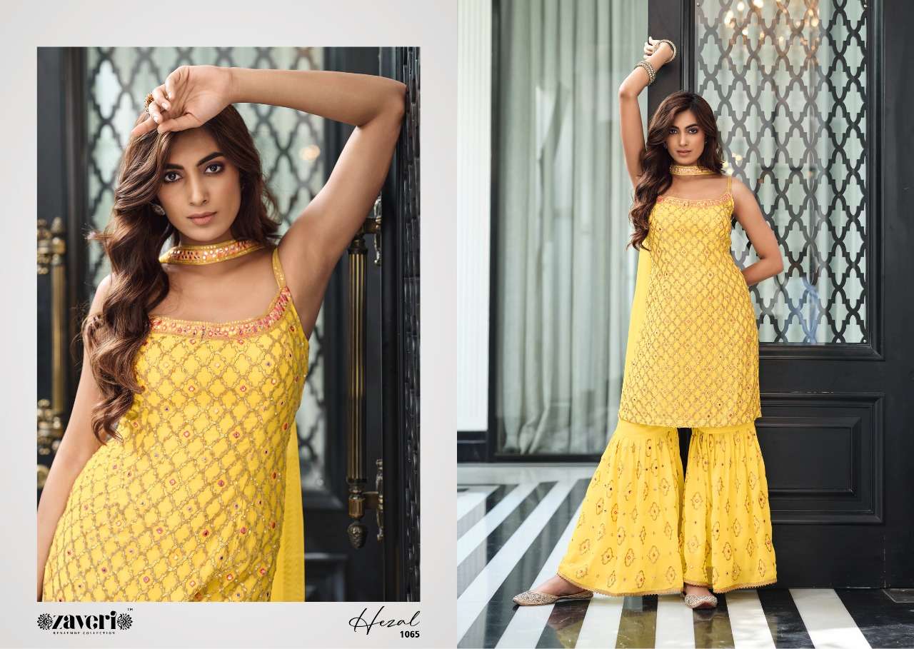 Zaveri Hezal Catalog Exclusive Designer Wear Ready Made Salwar Suits Wholesale