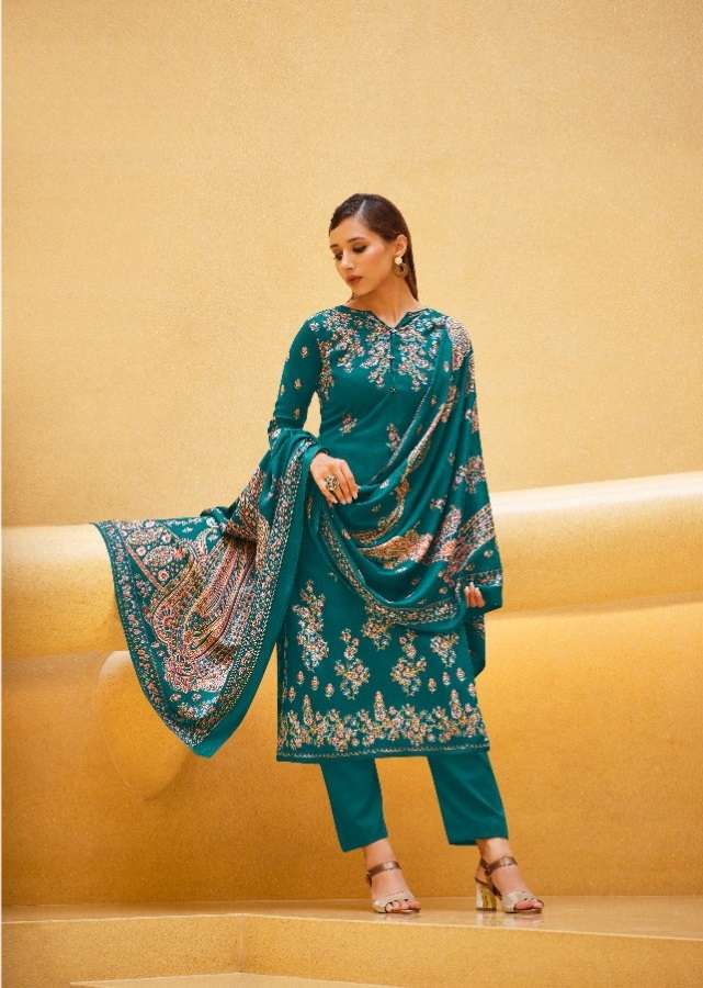 Zulfat Firdous Catalog Pashmina Dress Materials Wholesale