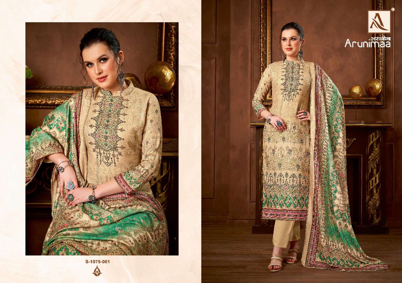 Alok Arunimaa Catalog Designer Wear Pashmina Dress Materials Wholesale