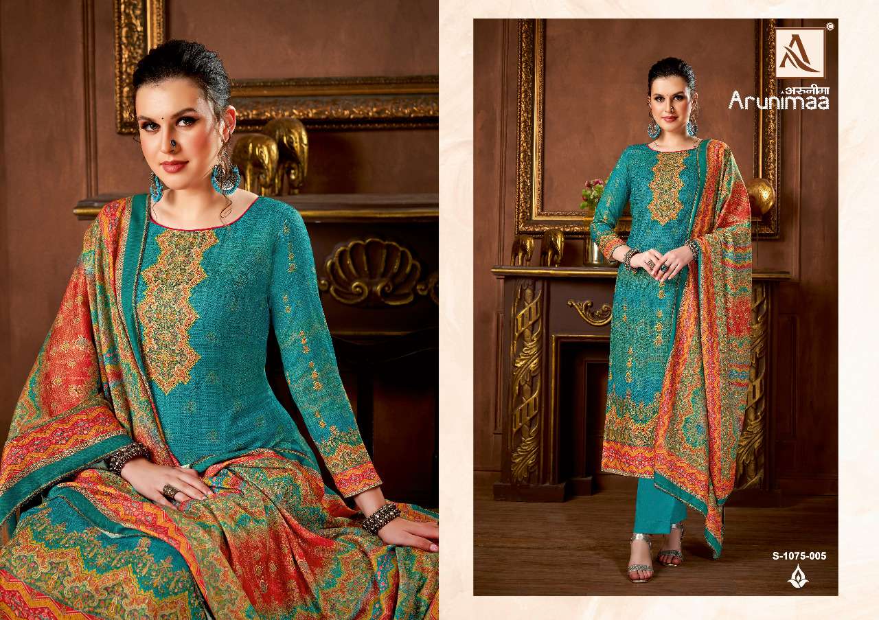 Alok Arunimaa Catalog Designer Wear Pashmina Dress Materials Wholesale