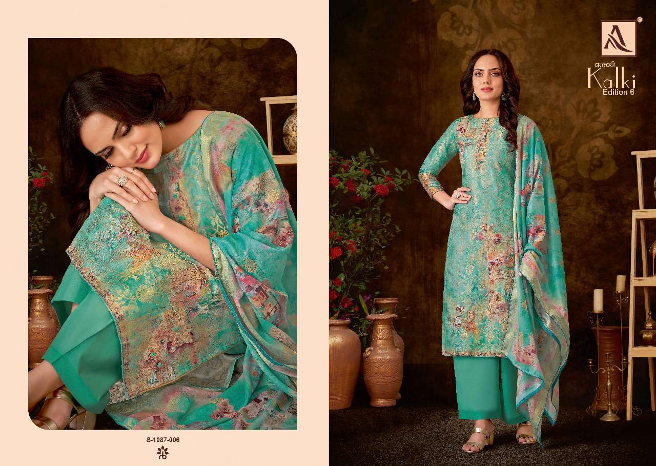Alok Kalki Edition Vol 6 Catalog Regular Wear Dress Materials Wholesale