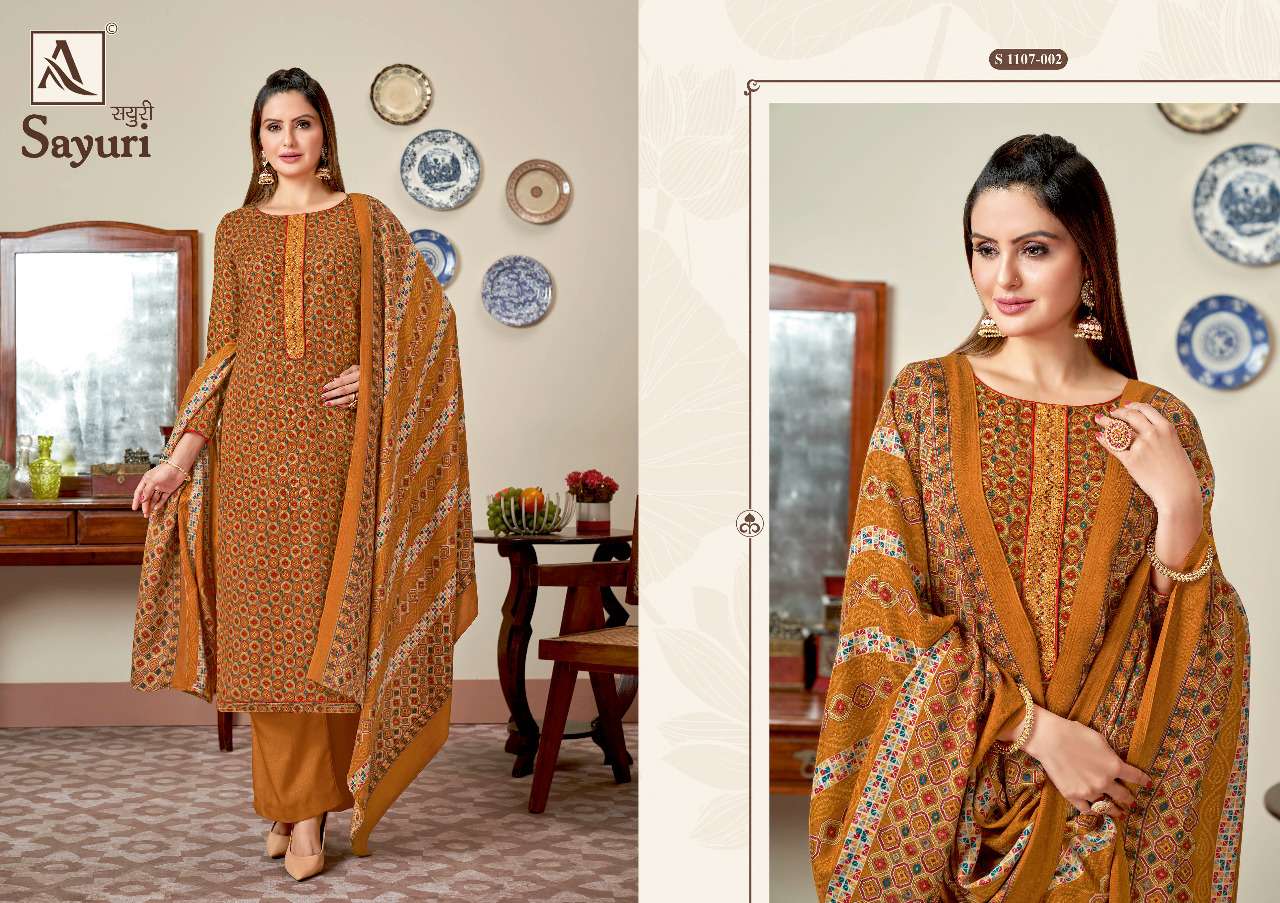 Alok Sayuri Catalog Pure Pashmina Dress Materials Wholesale