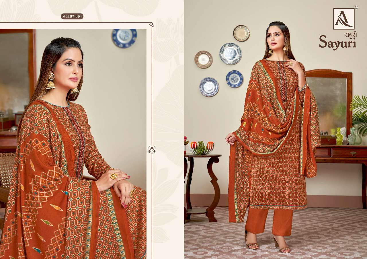 Alok Sayuri Catalog Pure Pashmina Dress Materials Wholesale