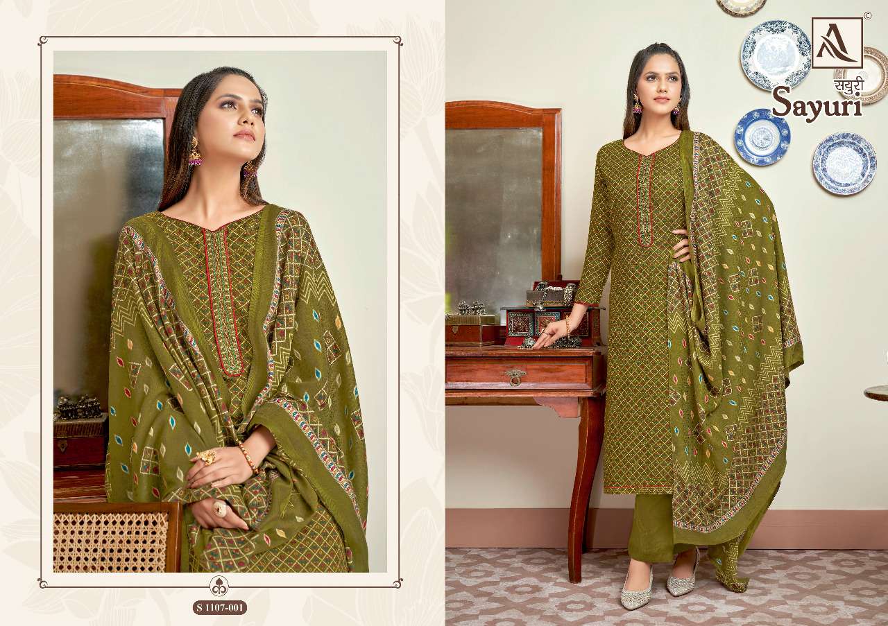Alok Sayuri Catalog Pure Pashmina Dress Materials Wholesale