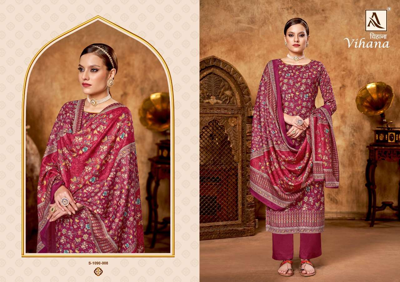 Alok Vihana Catalog Pashmina Digital Print Dress Materials Wholesale