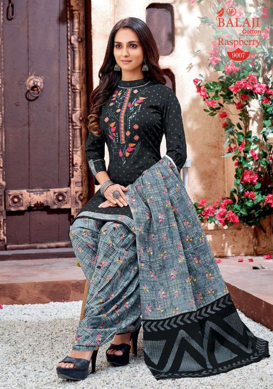 Balaji Raspberry Patiyala Vol 9 Catalog Cotton Dress Materials Wholesale
