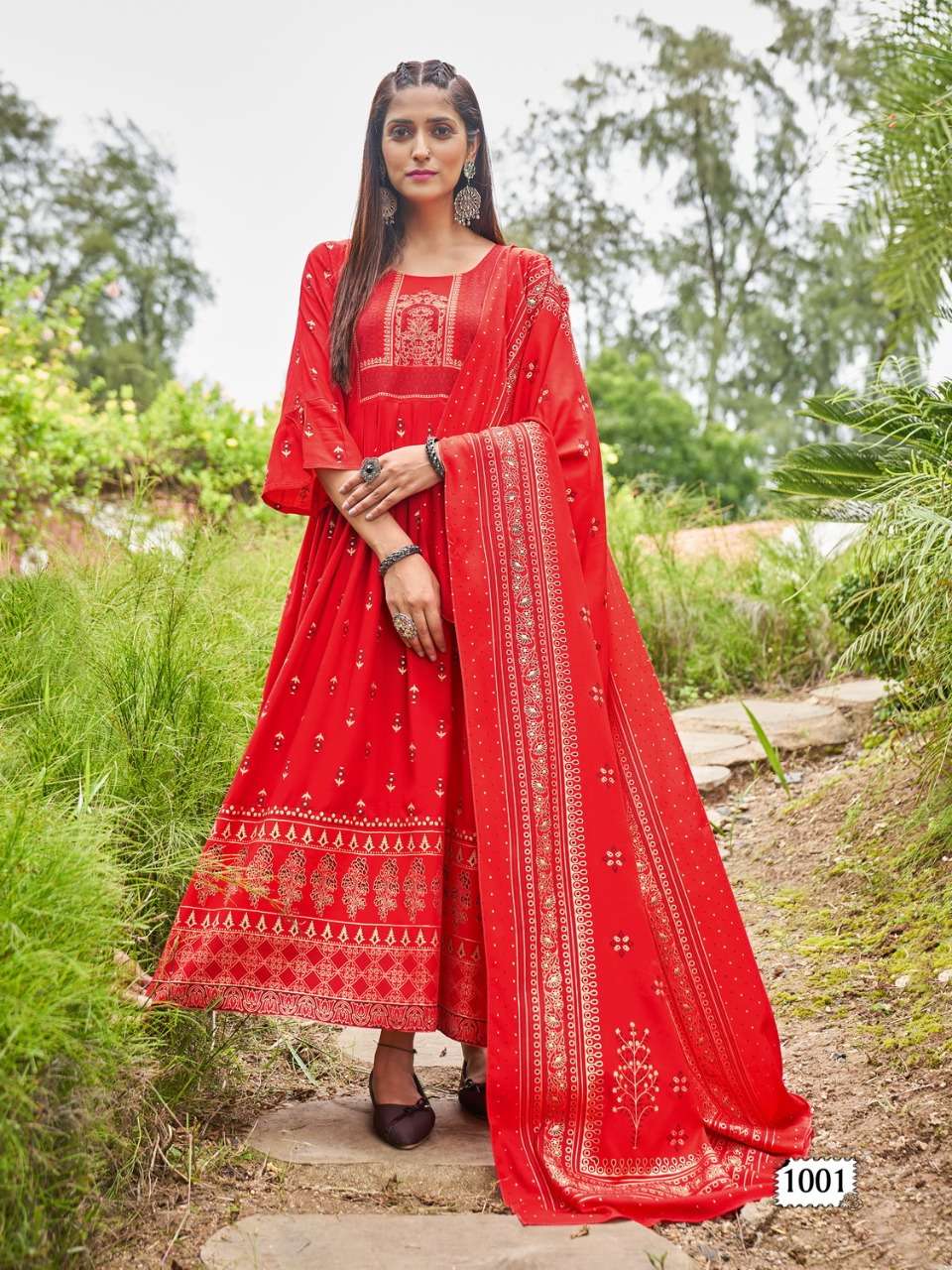 Banwery Arabic Kuthu Vol 3 Catalog Heavy Rayon With Foil Print Kurti With Dupatta Wholesale
