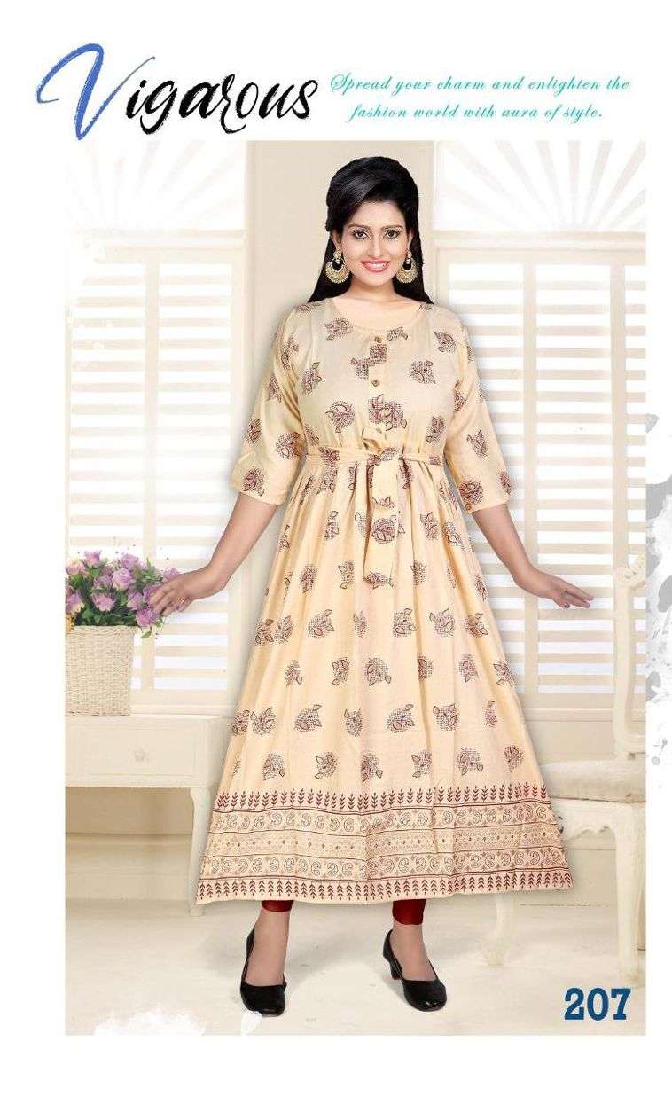 Beauty Menka Vol 2 Catalog Rayon Designer Long Gown Style Kurtis Wholesale