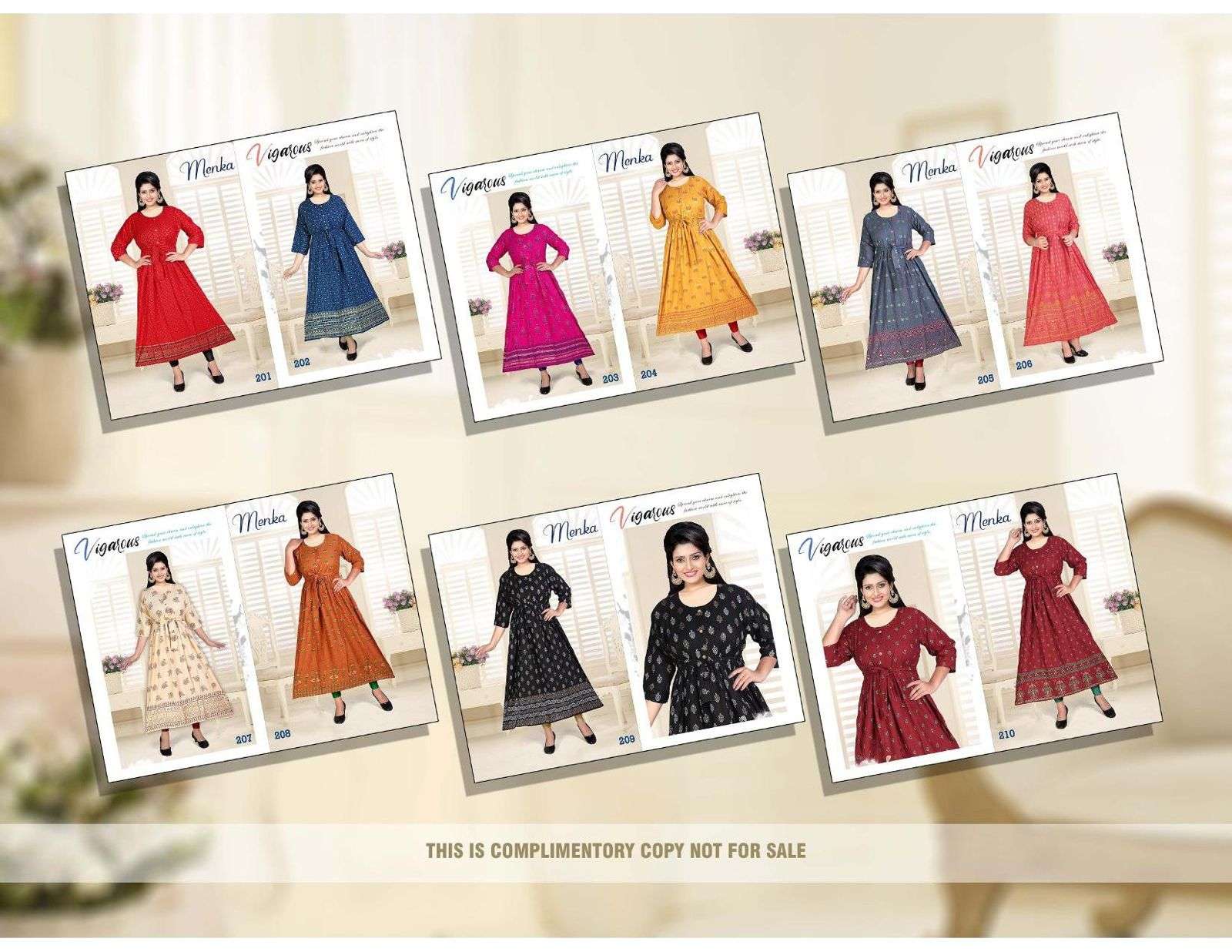 Beauty Menka Vol 2 Catalog Rayon Designer Long Gown Style Kurtis Wholesale