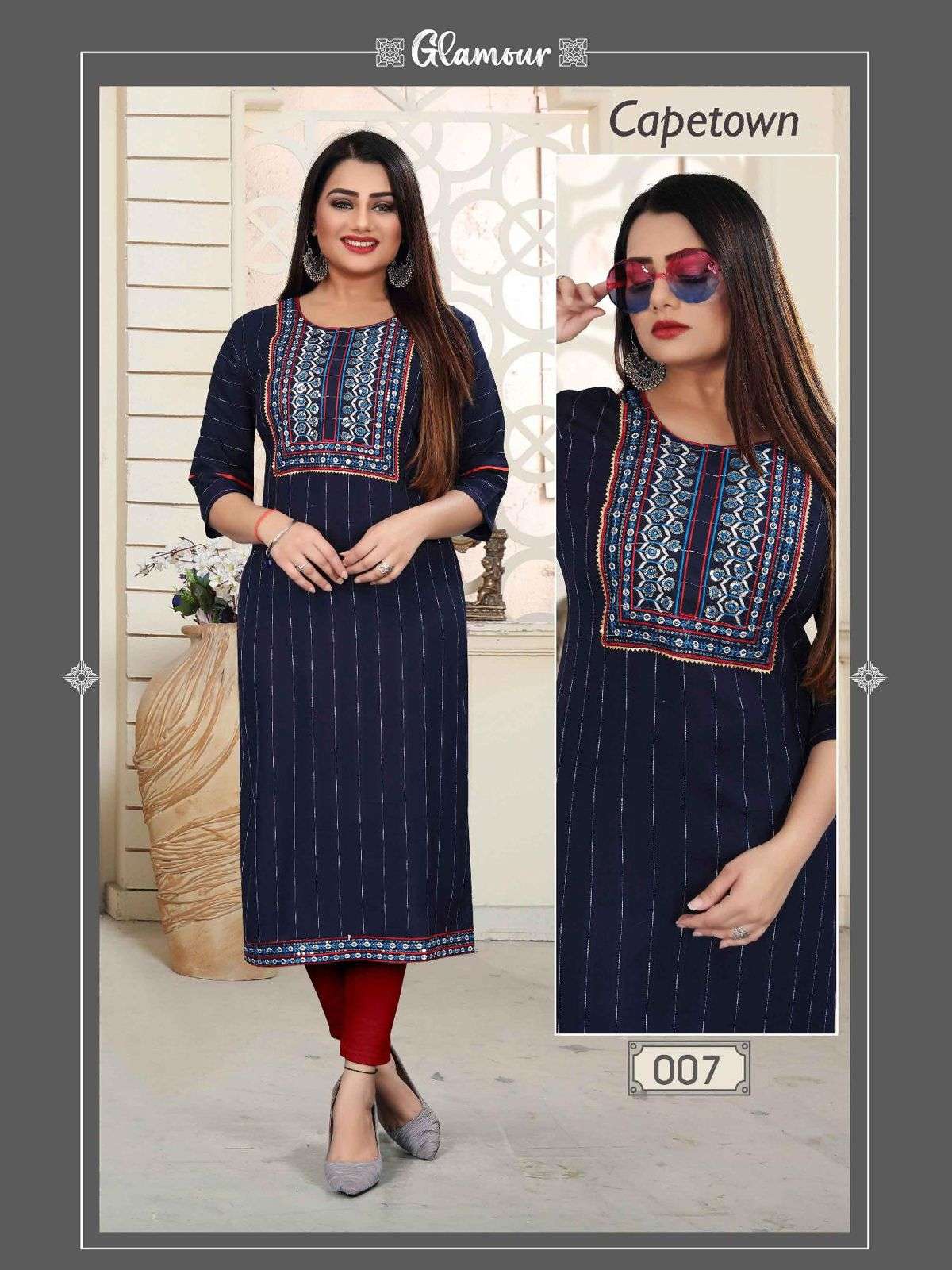 Beauty Queen Capetown Vol 2 Catalog Fancy Heavy Rayon Kurtis Wholesale