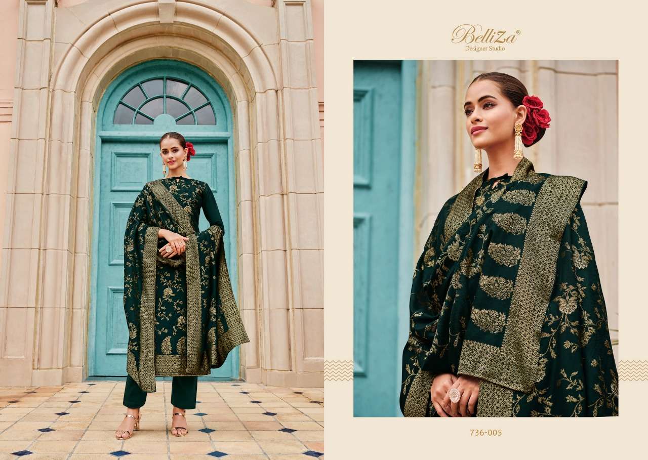 Belliza Gulkayra Catalog Ready Made Exclusive Wear Pashmina Dress Materials Wholesale