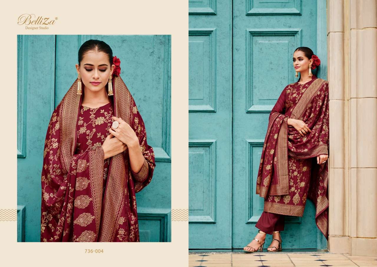 Belliza Gulkayra Catalog Ready Made Exclusive Wear Pashmina Dress Materials Wholesale
