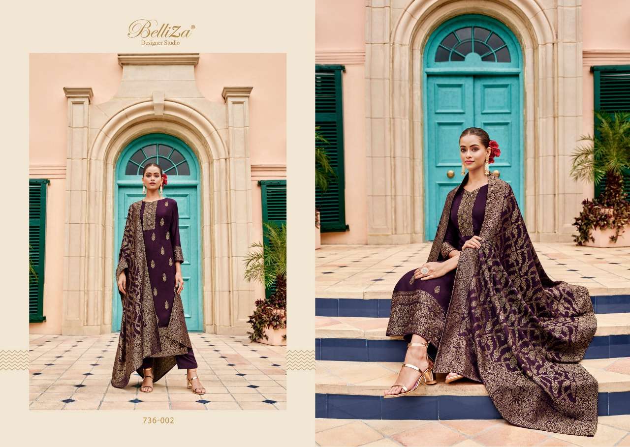 Belliza Gulkayra Catalog Ready Made Exclusive Wear Pashmina Dress Materials Wholesale