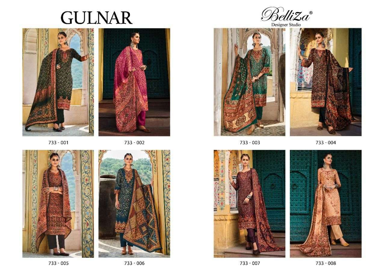 Belliza Gulnar Catalog Premium Pashmina Dress Materials Wholesale
