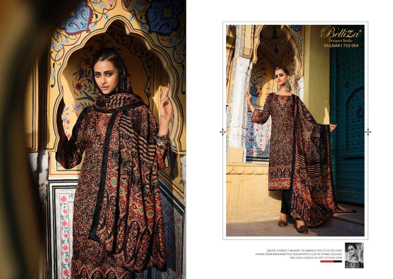 Belliza Gulnar Catalog Premium Pashmina Dress Materials Wholesale