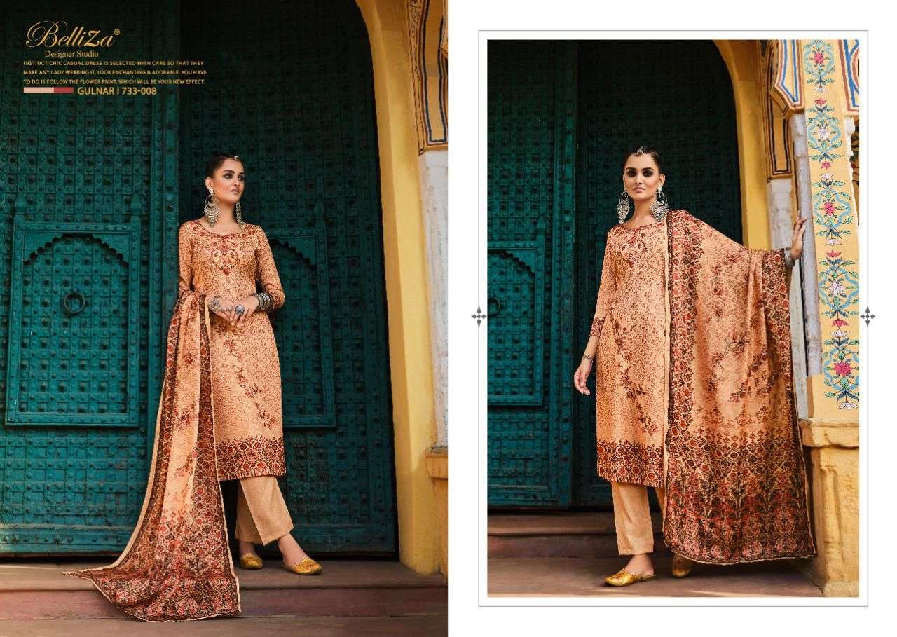Belliza Gulnar Catalog Premium Pashmina Dress Materials Wholesale