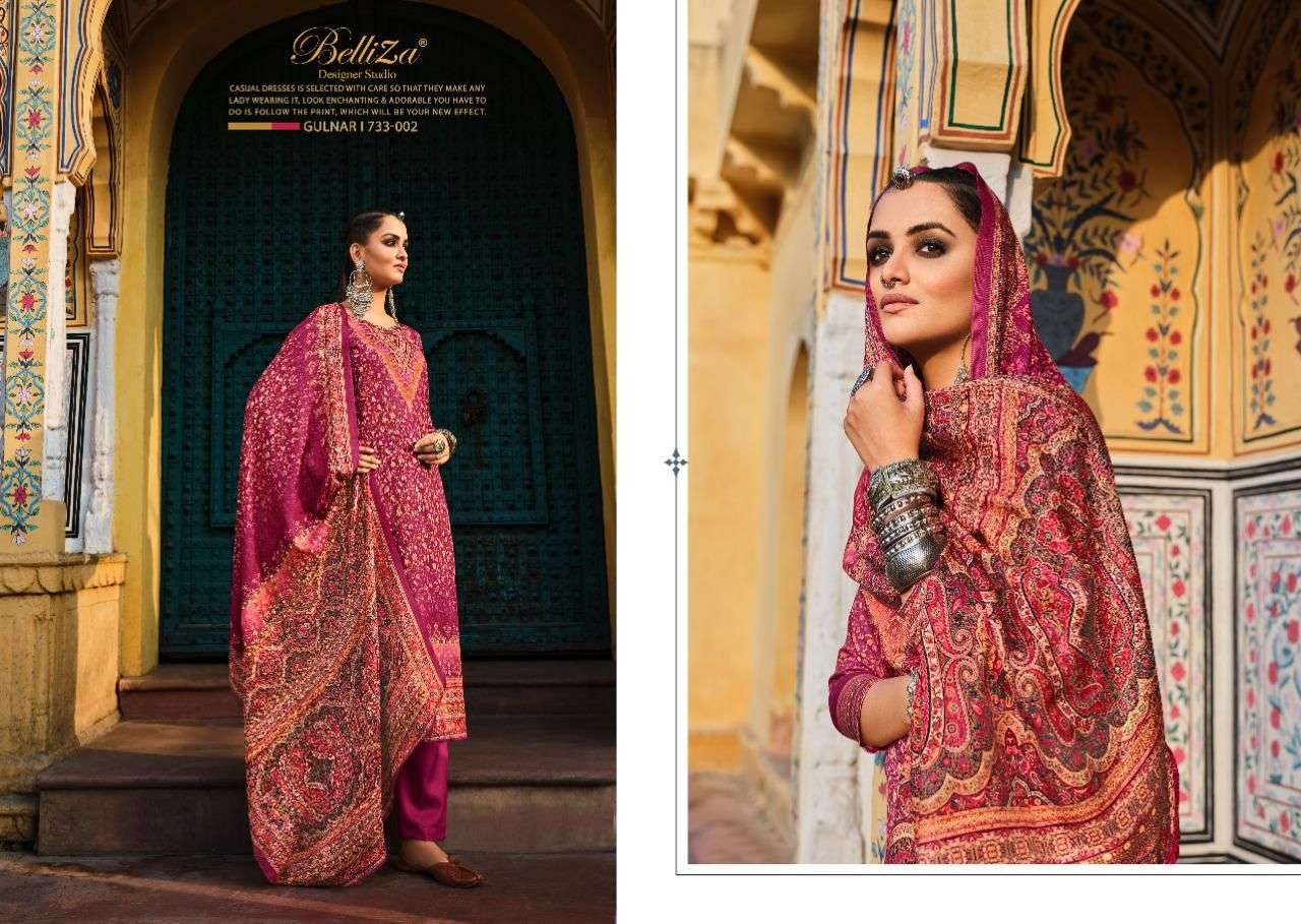 Belliza Gulnar Catalog Premium Pashmina Dress Materials Wholesale