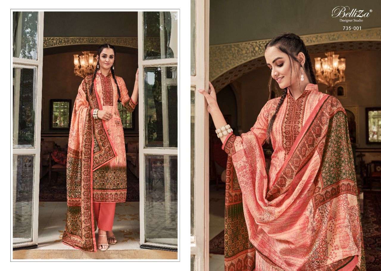 Belliza Nisarg Catalog Premium Wear Woollen Pashmina Dress Materials Wholesale