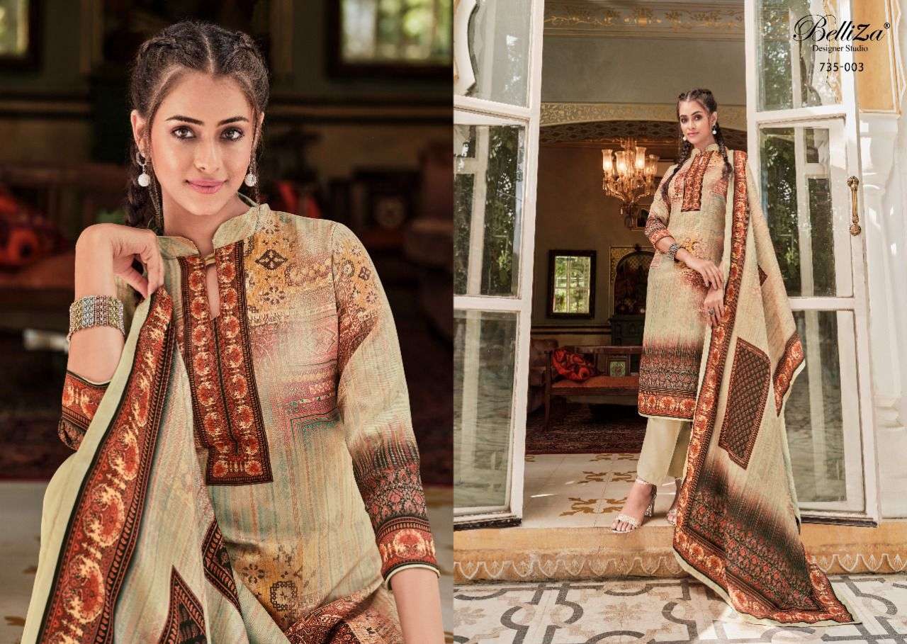 Belliza Nisarg Catalog Premium Wear Woollen Pashmina Dress Materials Wholesale