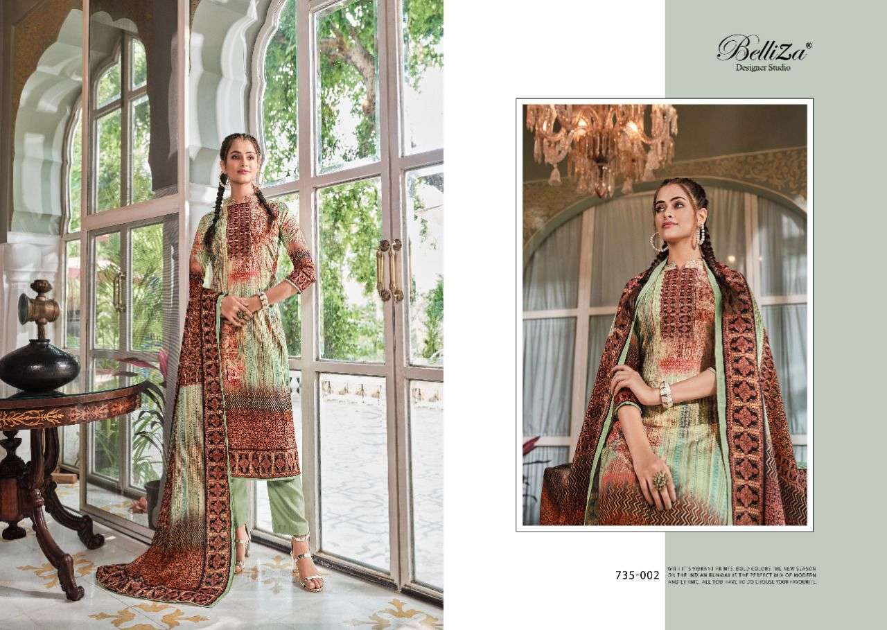Belliza Nisarg Catalog Premium Wear Woollen Pashmina Dress Materials Wholesale