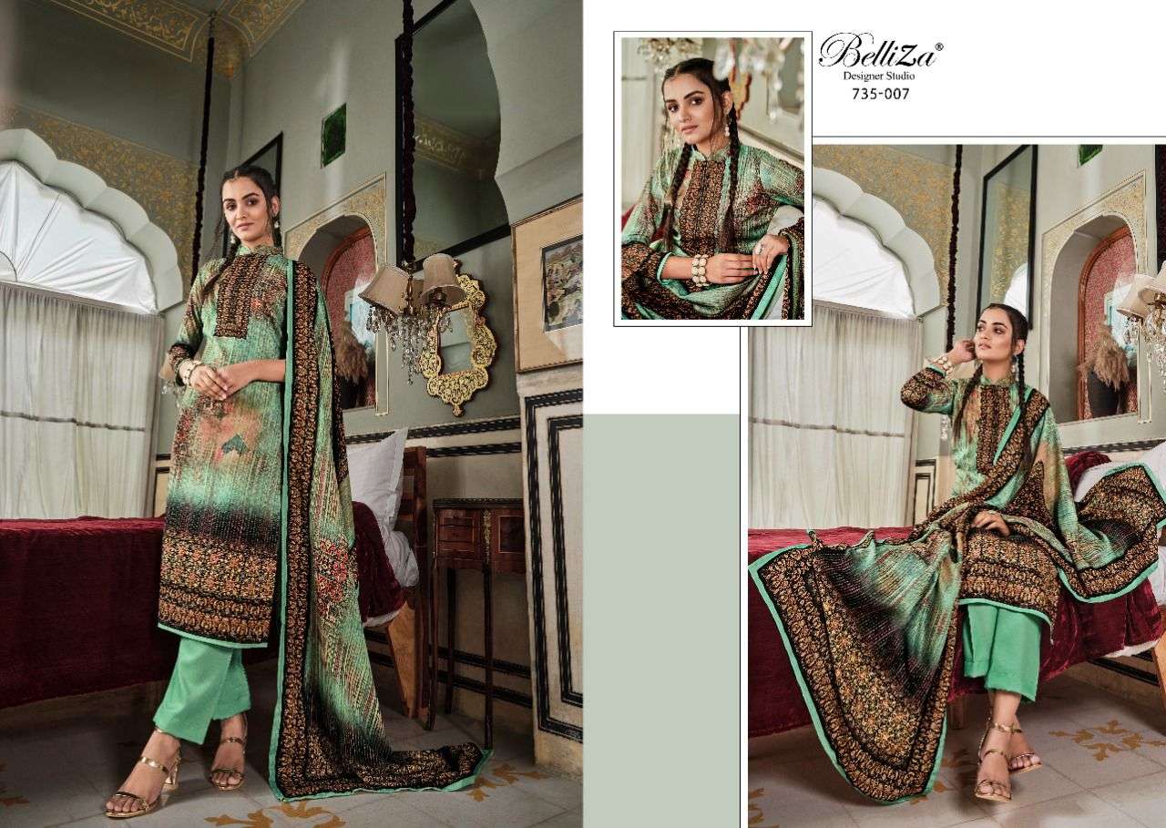 Belliza Nisarg Catalog Premium Wear Woollen Pashmina Dress Materials Wholesale