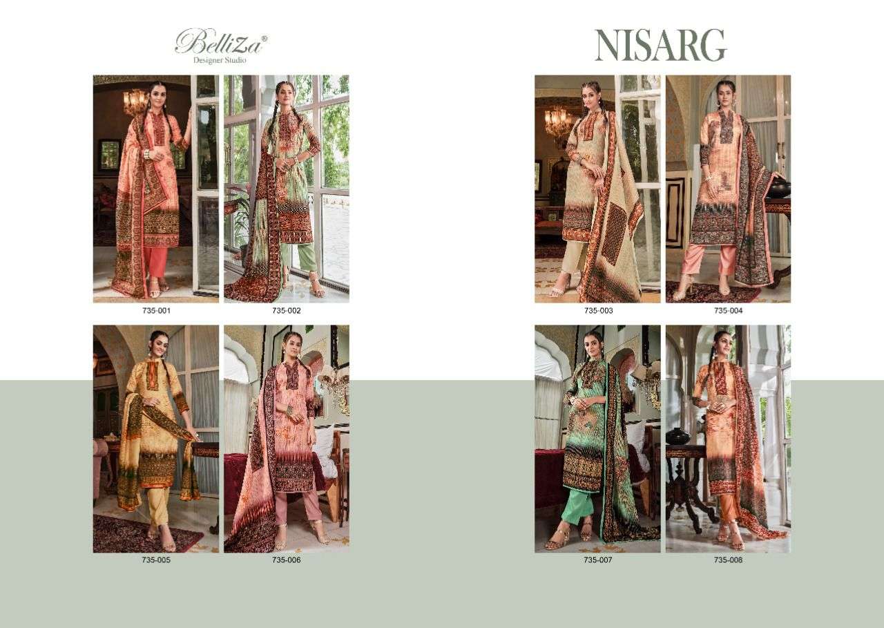Belliza Nisarg Catalog Premium Wear Woollen Pashmina Dress Materials Wholesale