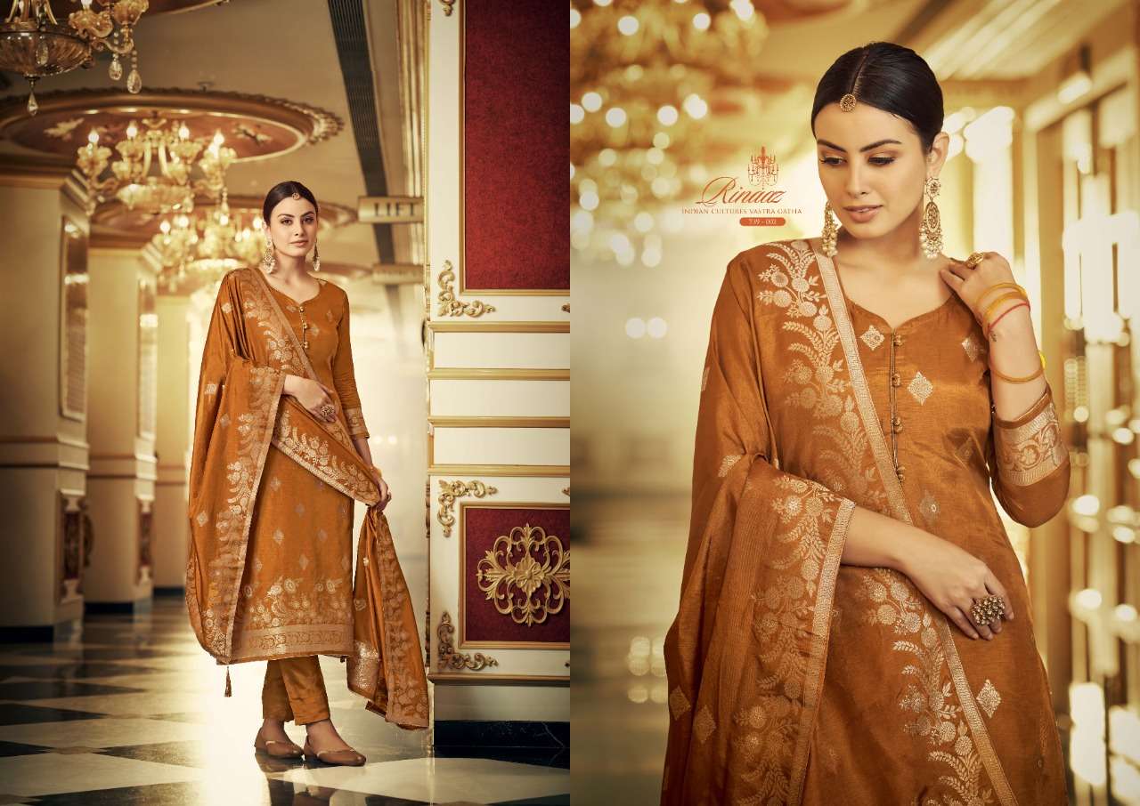 Belliza Rinaaz Catalog Ready Made Viscose Designer Dress Materials Wholesale