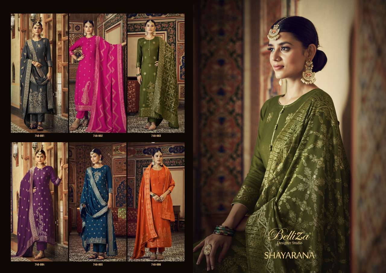 Belliza Shayarana Catalog Premium Wear Woollen Dress Materials Wholesale