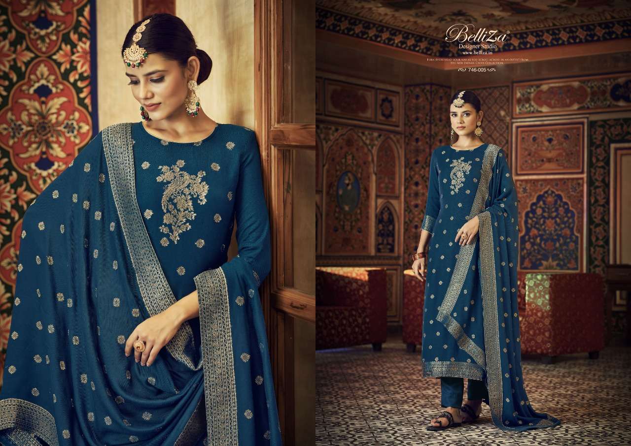 Belliza Shayarana Catalog Premium Wear Woollen Dress Materials Wholesale