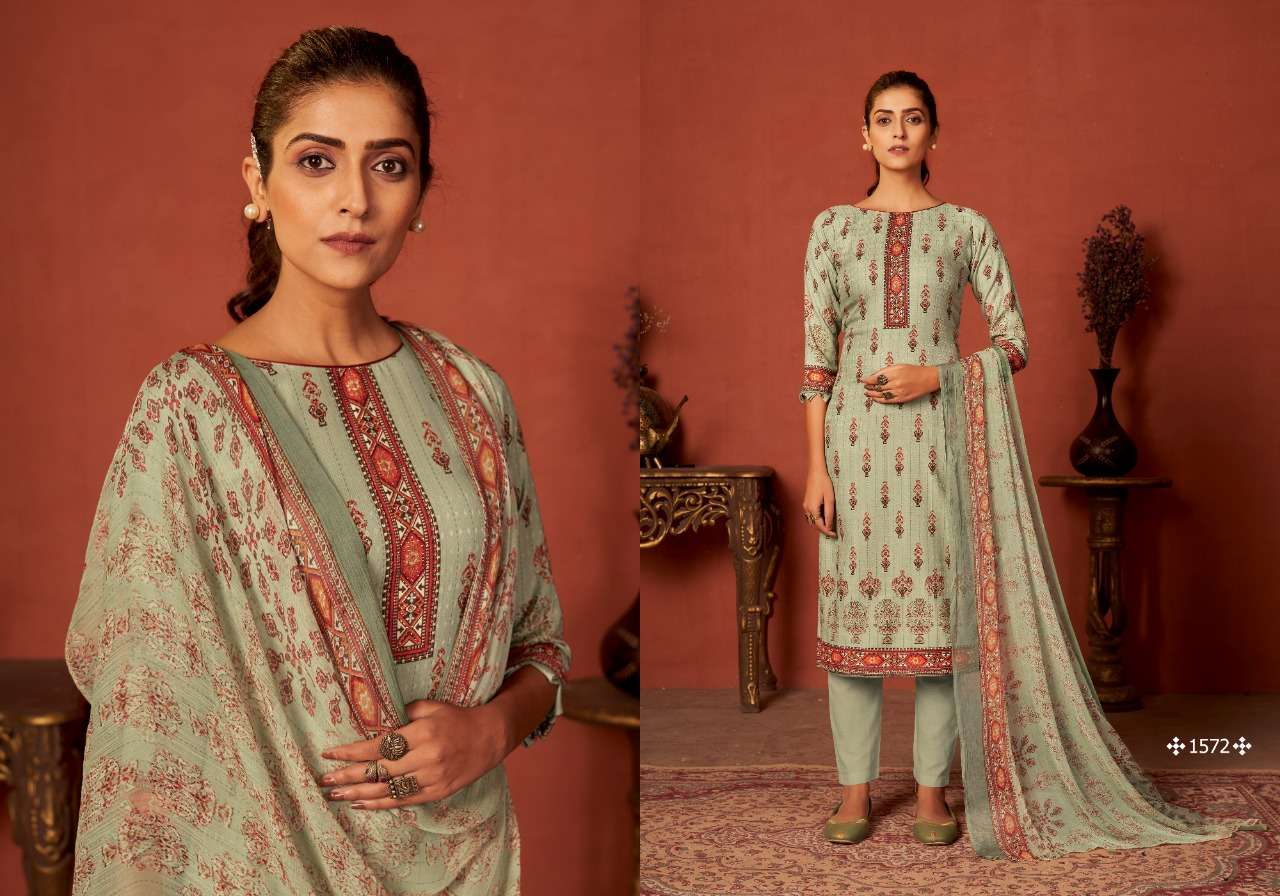 Bipson Monalisa Catalog Premium Winter Wear Pashmina Dress Materials Wholesale
