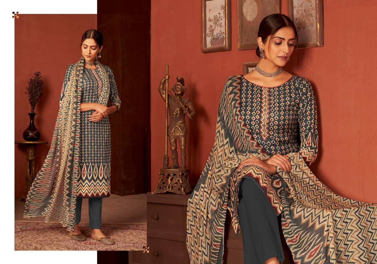 Bipson Monalisa Catalog Premium Winter Wear Pashmina Dress Materials Wholesale
