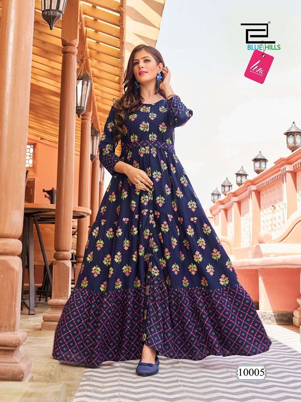 Blue Hills Florencia Vol 10 Catalog Fancy Wear Anarkali Kurtis Wholesale