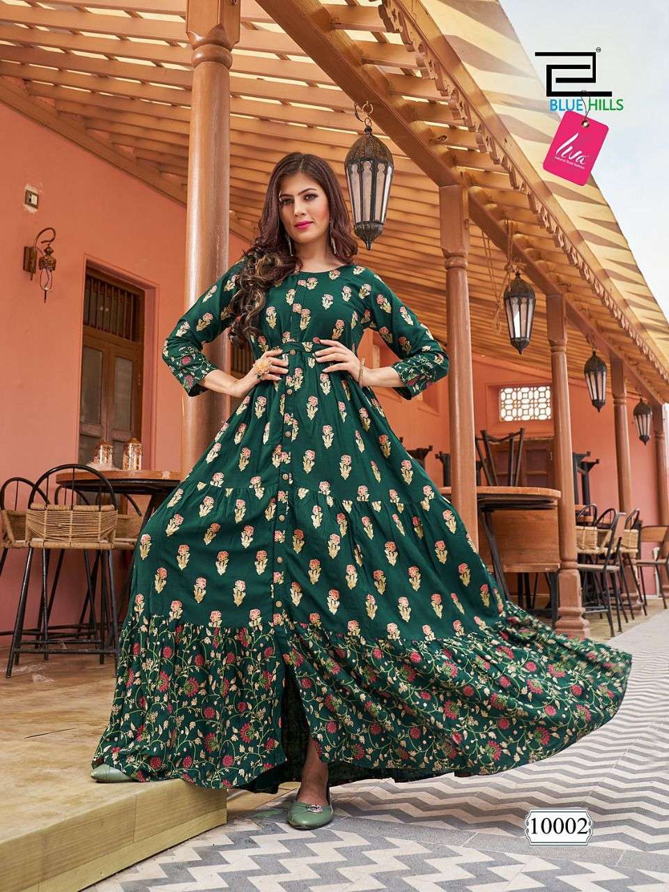 Blue Hills Florencia Vol 10 Catalog Fancy Wear Anarkali Kurtis Wholesale