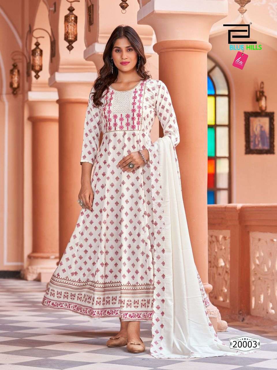 Blue Hills Glamour Vol 20 Nx Catalog Anarkali Kurti With Dupatta Wholesale